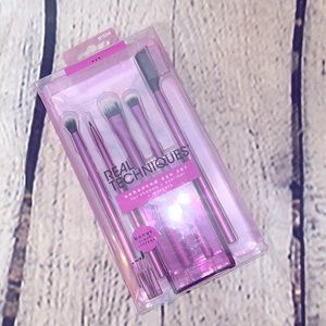 Real Techniques Enhanced 5 Piece Eye Brush Set For Shadow, Eyeliner & Mascara